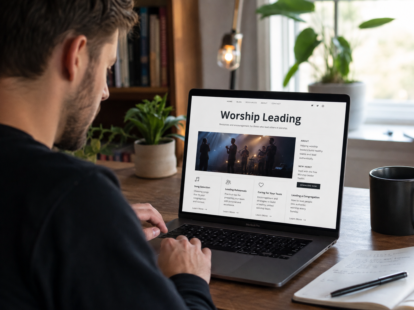 Church ministry resources and articles being read online